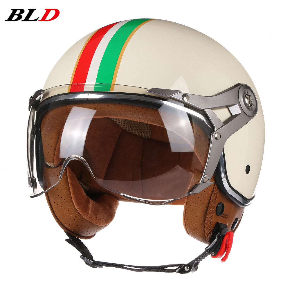 Vintage Open Face Retro Helmet - 빈티지 TT & COCASCOS 오토바이 헬멧