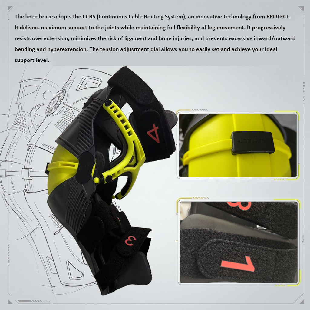 Riding Gear - 조절 가능한 모토크로스 무릎 보호대 젤