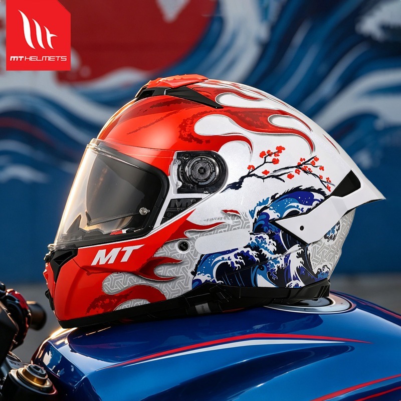 Dual Visor Motorcycle Racing Helmet - NEW MT Thunder 4SV 듀얼 바이저