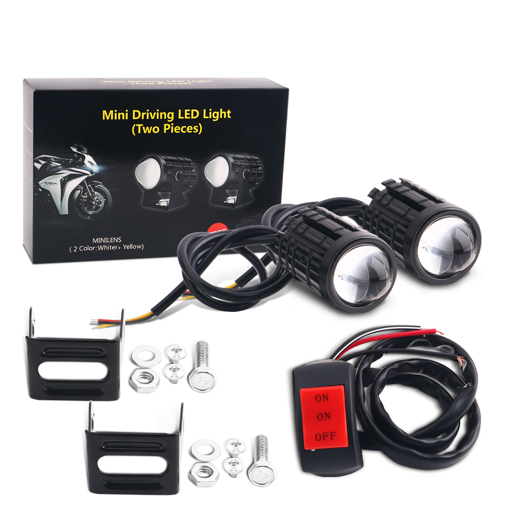 Universal Motorcycle Led Headlight Projector - 2PCS 범용 오토바이 LED 헤드 라이트
