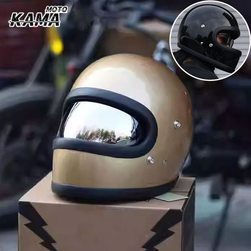 Vintage Open Face Retro Helmet - HOT DOT 인증 레트로 오토바이 헬멧