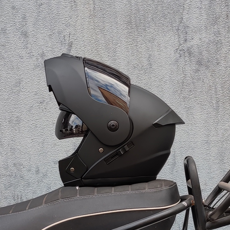 Dual Visor Motorcycle Racing Helmet - ORZ 최신 DOT 승인 안전 모듈러