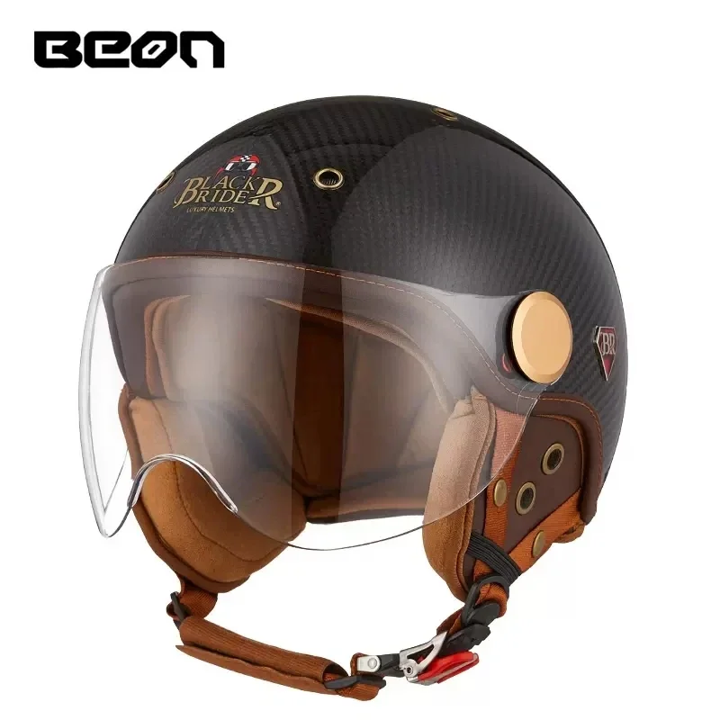Vintage Open Face Retro Helmet - BEON BR13 레트로 오픈 페이스 하프