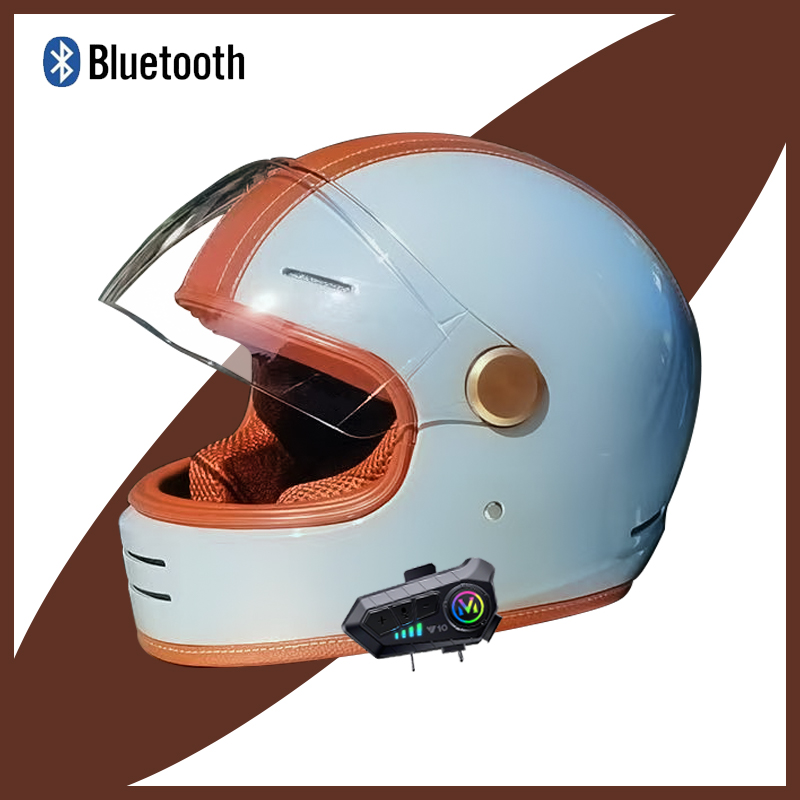 Vintage Open Face Retro Helmet - 빈티지 카스크 오토바이 헬멧, 레트로 오픈