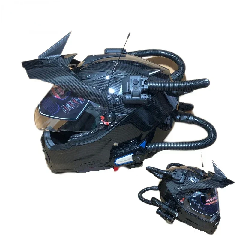 Full Face Motorcycle Helmet With Bluetooth - 레트로 헬멧 오토바이 오프로드 랠리 헬멧