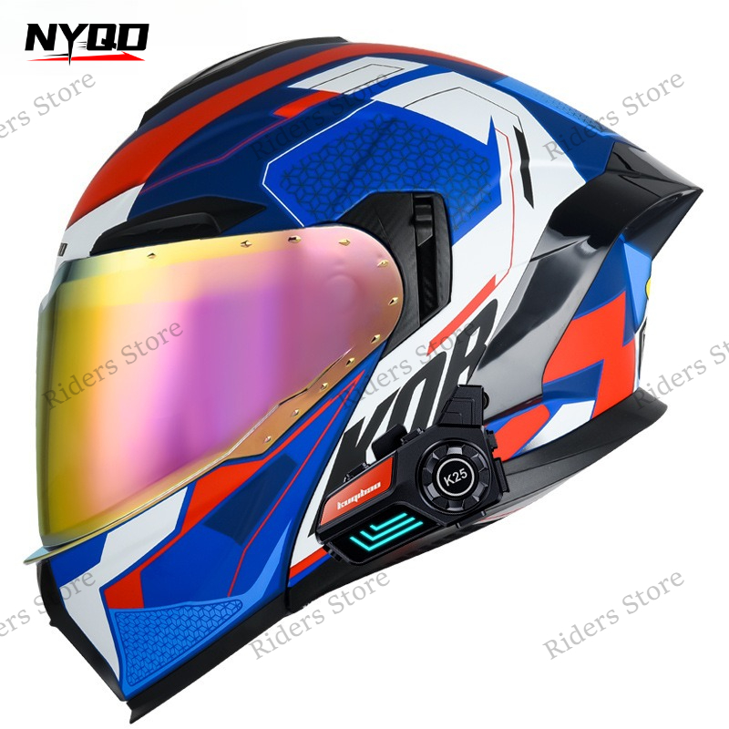3C 인증 플립업 오토바이 헬멧 듀얼 렌즈 전기 자전거 - Full Face Motorcycle Helmet With Bluetooth 리뷰 및 가격