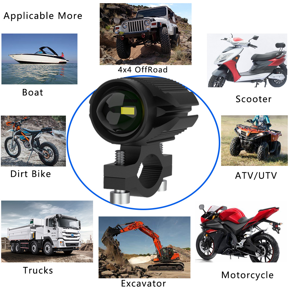 오토바이용 추가 LED 헤드라이트, 범용 보조 스포트라 - Universal Motorcycle Led Headlight Projector 리뷰 및 가격