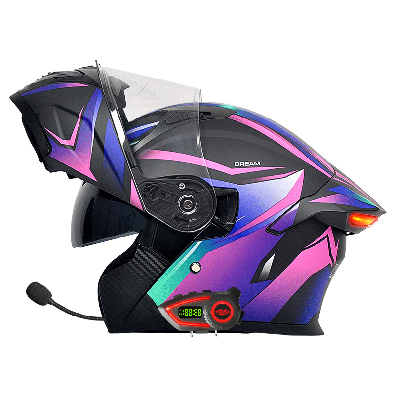 DOT 오토바이 헬멧 이중 바이저 모듈식 헬멧 블루투스 - Modular Flip Up Motorcycle Helmet Dot Approved 리뷰 및 가격