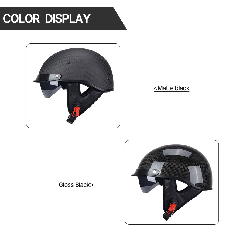 경량 12K 광택 블랙 탄소 섬유 스쿠터 오토바이 반  - Carbon Fiber Lightweight Motorcycle Helmet 리뷰 및 가격