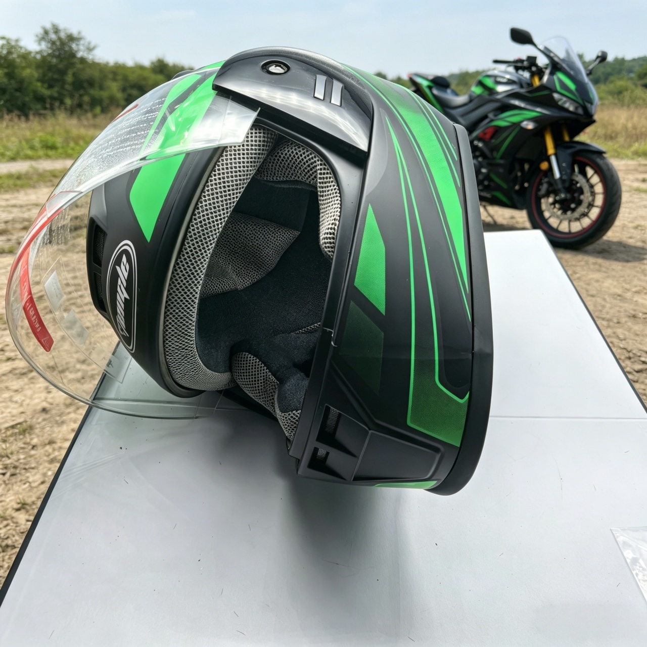 남성용 풀페이스 오토바이 헬멧 듀얼 바이저 레이싱 카스 - Dual Visor Motorcycle Racing Helmet 리뷰 및 가격