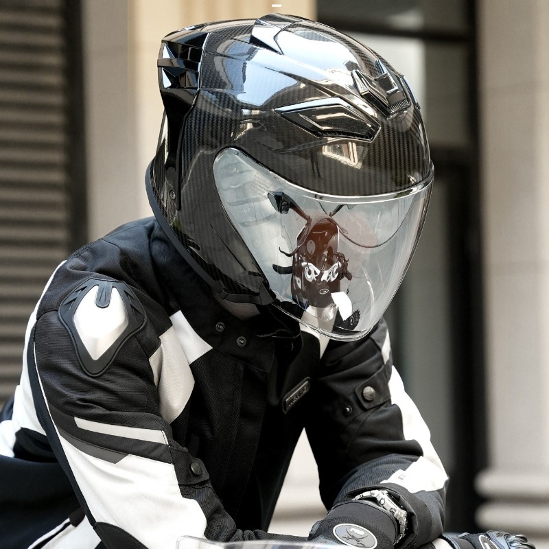 탄소 섬유 오토바이 헬멧 3/4 헬멧 경량 오토바이 안 - Carbon Fiber Lightweight Motorcycle Helmet 리뷰 및 가격