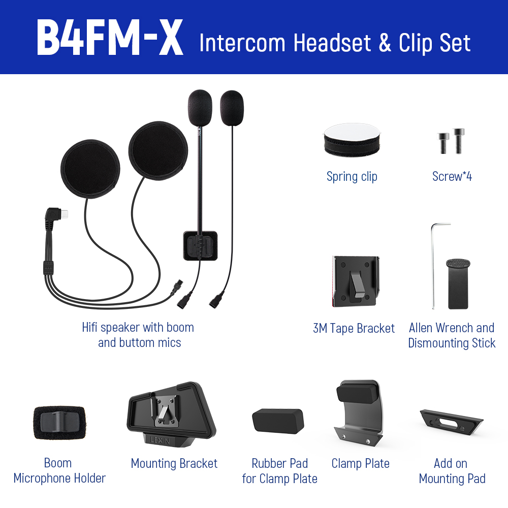 LEXIN LX-B4FM-X 인터콤 헤드셋&클립 세트( - Full Face Motorcycle Helmet With Bluetooth 리뷰 및 가격