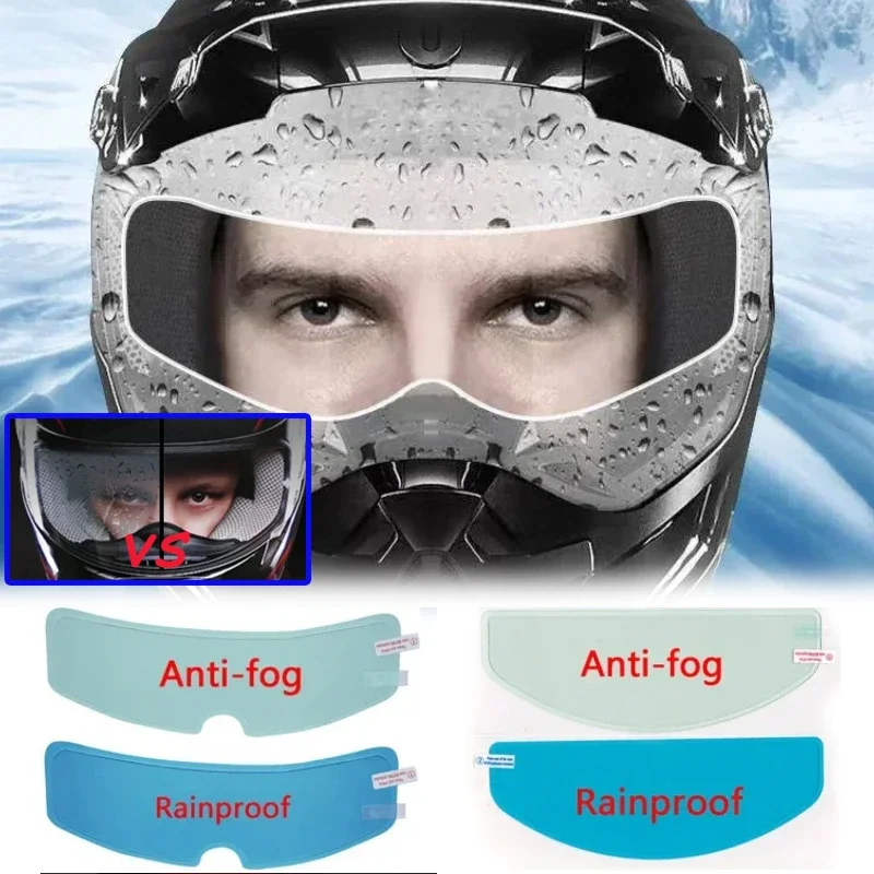 1/4pcs 오토바이 헬멧 투명 안개 방지 비 필름 고 - Motorcycle Helmets 리뷰 및 가격