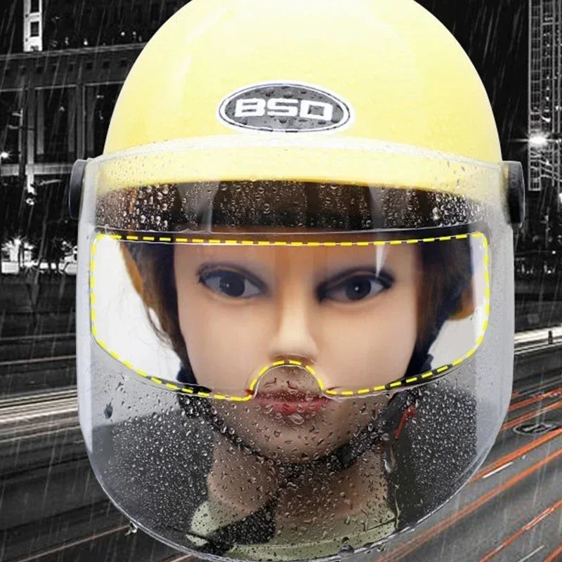1/4pcs 오토바이 헬멧 투명 안개 방지 비 필름 고 - Motorcycle Helmets 리뷰 및 가격