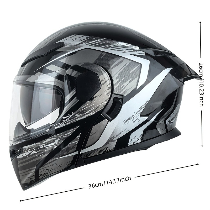 듀얼 바이저 모듈식 플립업 오토바이 헬멧, DOT 인증 - Modular Flip Up Motorcycle Helmet Dot Approved 리뷰 및 가격