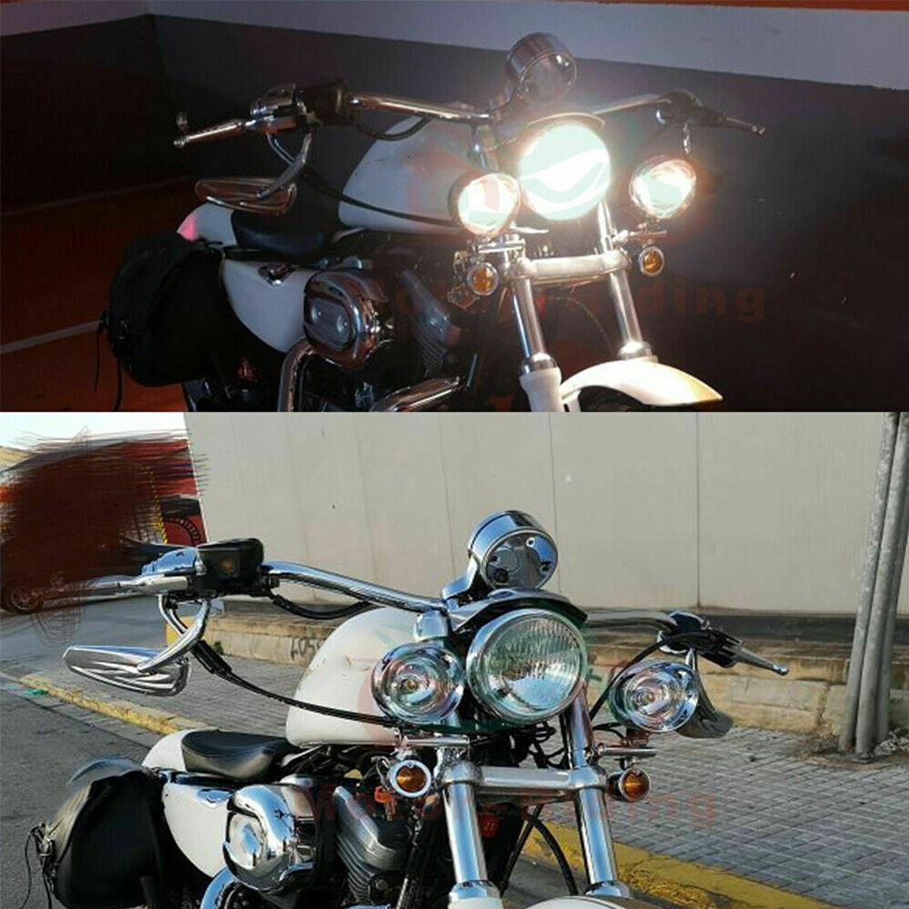 크롬 범용 오토바이 안개등 헤드라이트 램프 DC12V  - Universal Motorcycle Led Headlight Projector 리뷰 및 가격