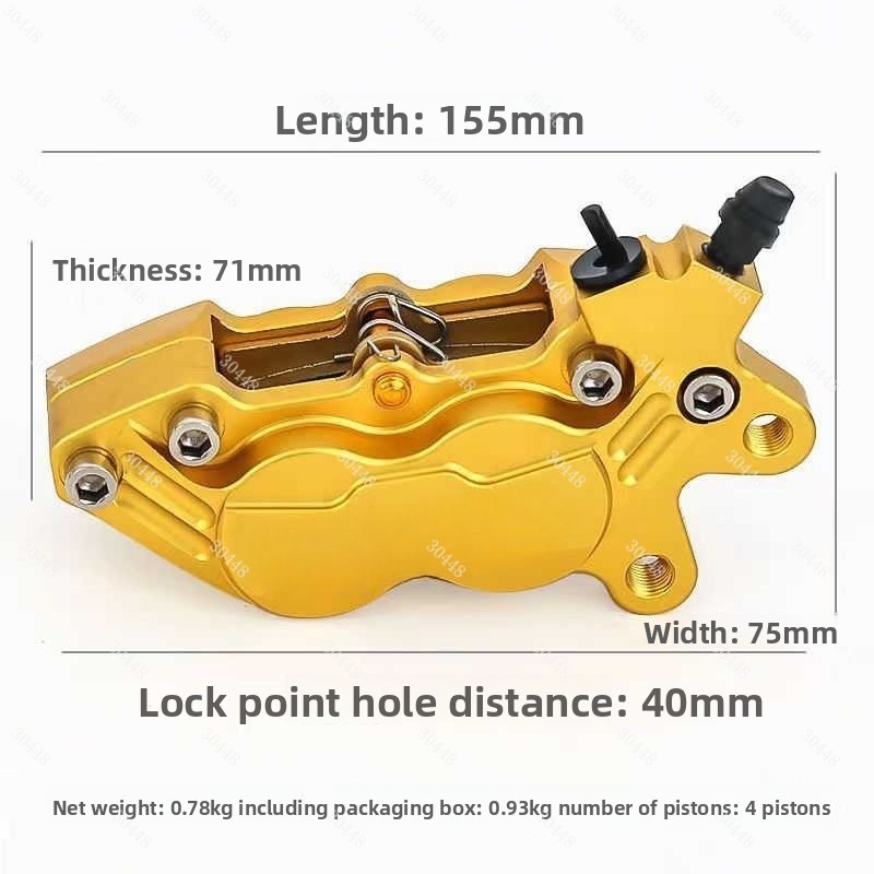 오토바이 CNC 4피스톤 브레이크 캘리퍼 전기 스쿠터  - Scooter Parts 리뷰 및 가격