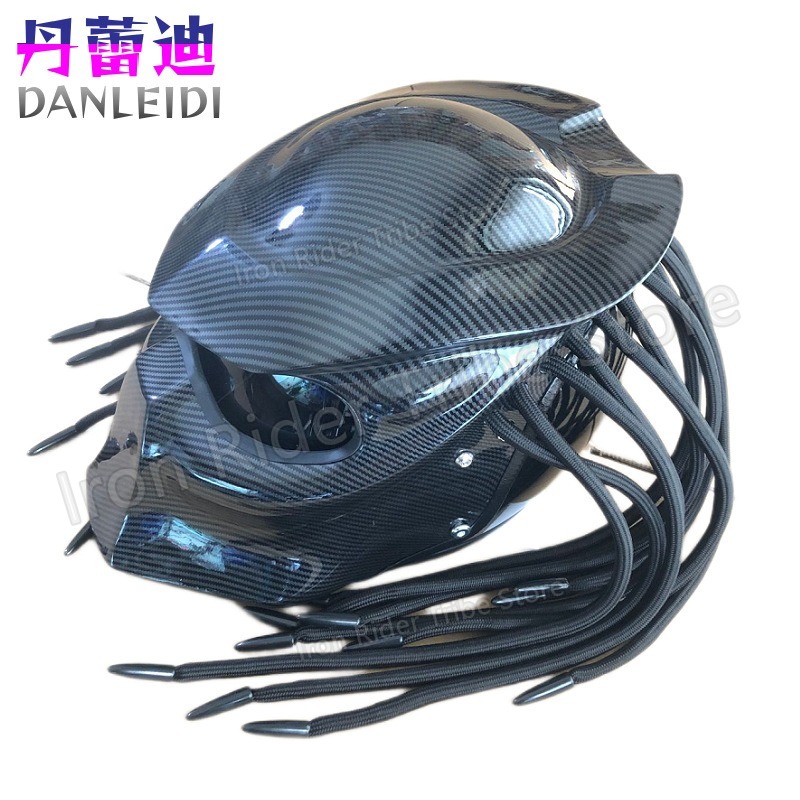 HOT 레이싱 프레데터 카본 파이버 풀페이스 오토바이  - Custom Predator Motorcycle Helmet 리뷰 및 가격