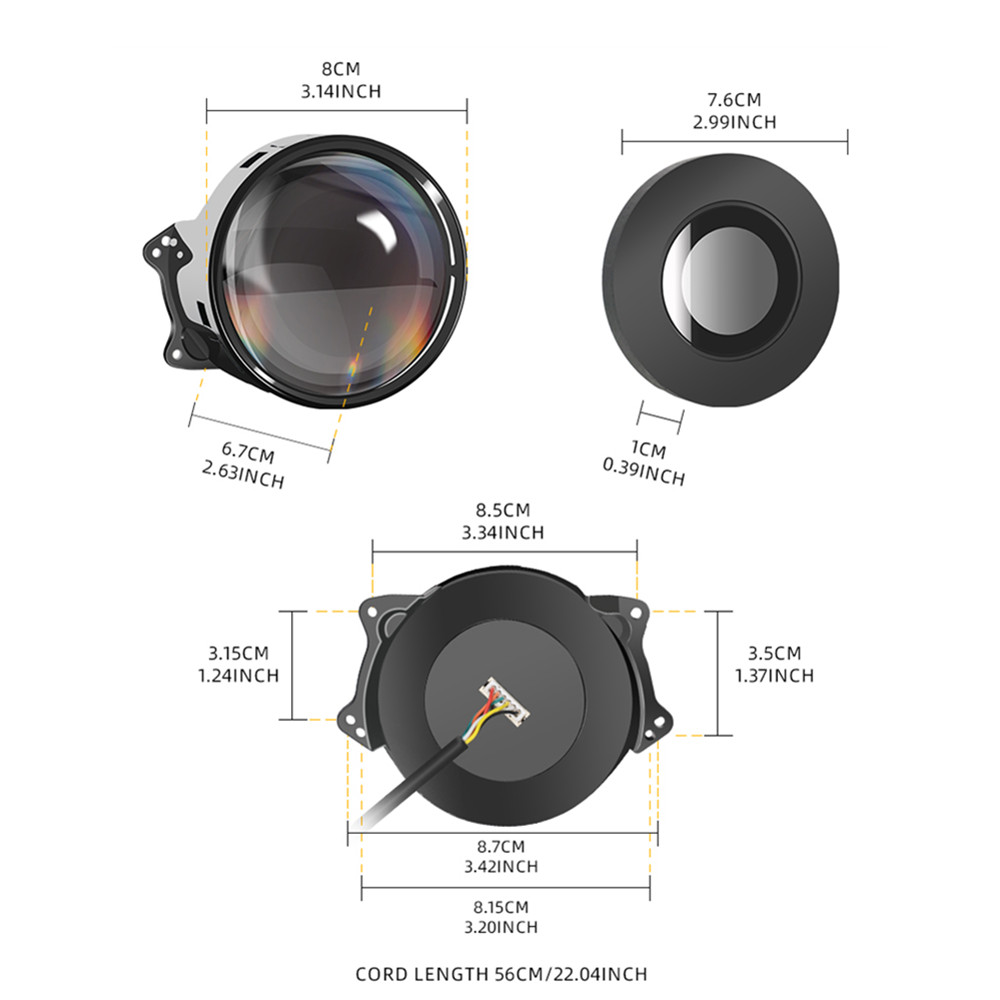2PCS 원격 제어 LED 눈 조명 트럭 자동차 헤드  - Universal Motorcycle Led Headlight Projector 리뷰 및 가격