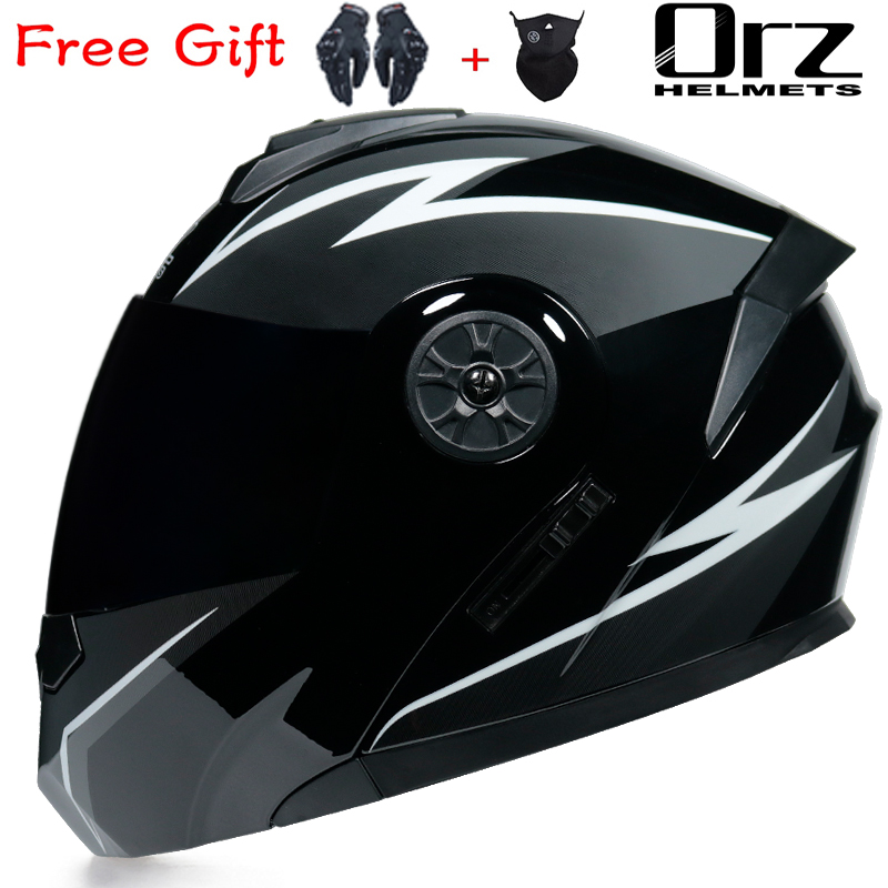 ORZ-161 최신 DOT 인증 안전 모듈식 플립 오토 - Dual Visor Motorcycle Racing Helmet 리뷰 및 가격