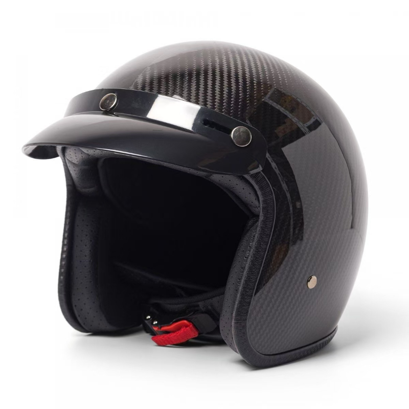 슈퍼 경량 탄소 섬유 빈티지 헬멧 3/4 제트 스쿠터  - Carbon Fiber Lightweight Motorcycle Helmet 리뷰 및 가격