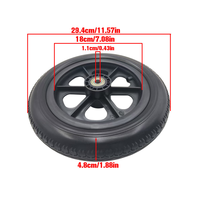 12인치 12 1/2 x 2 1/4 솔리드 일체형 휠  - Scooter Parts 리뷰 및 가격