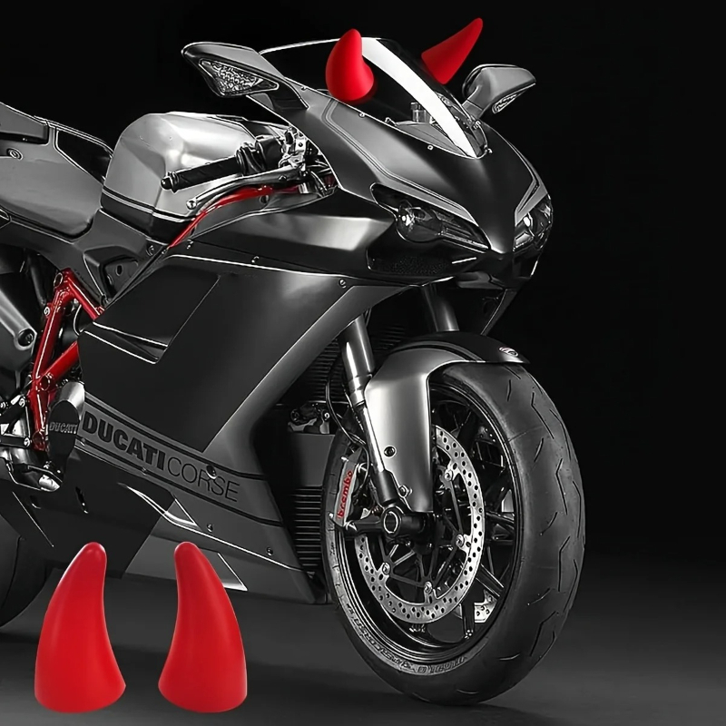 자가 접착식 3D 악마 뿔 스티커, 자동차 범퍼 충돌  - Motorcycle Helmets 리뷰 및 가격