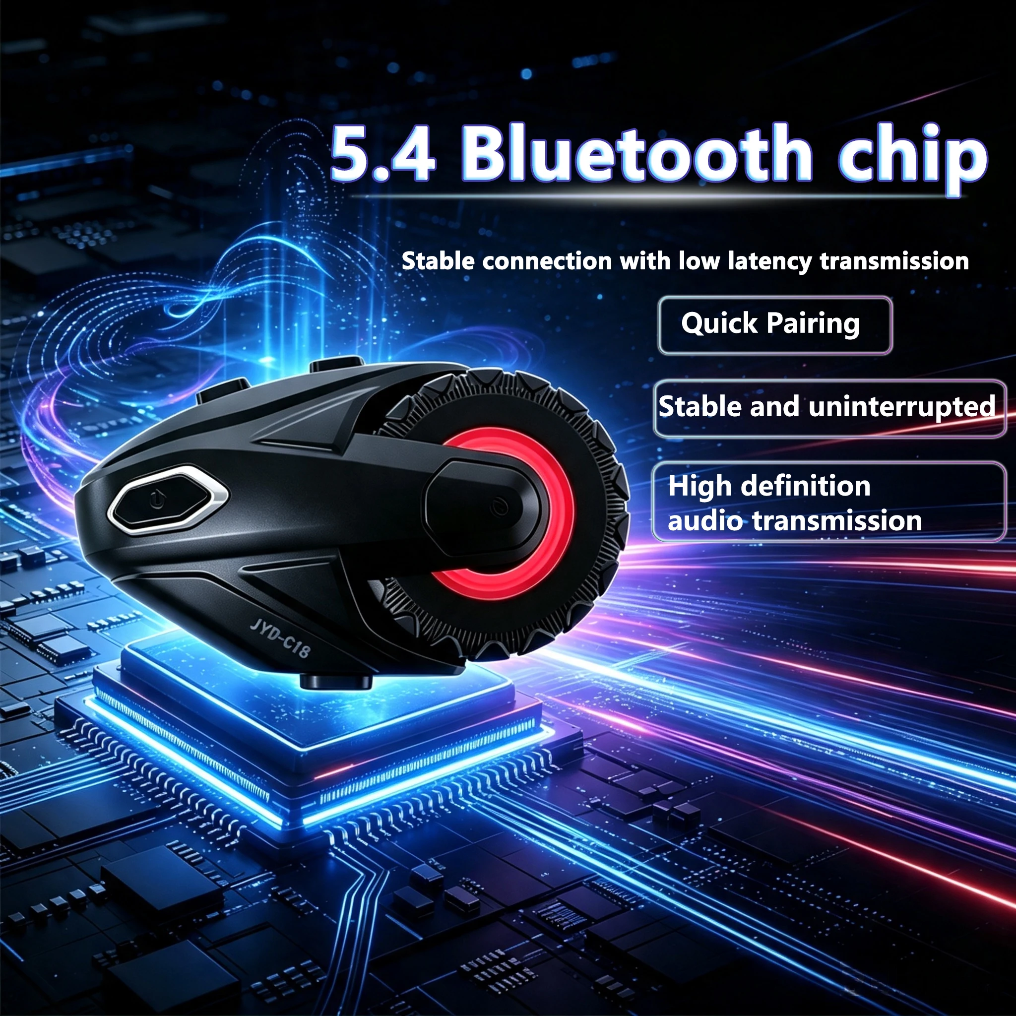 1/2Pcs 오토바이 블루투스 5.4 헬멧 인터콤 헤드 - Universal Motorcycle Helmet Intercom Headset 리뷰 및 가격