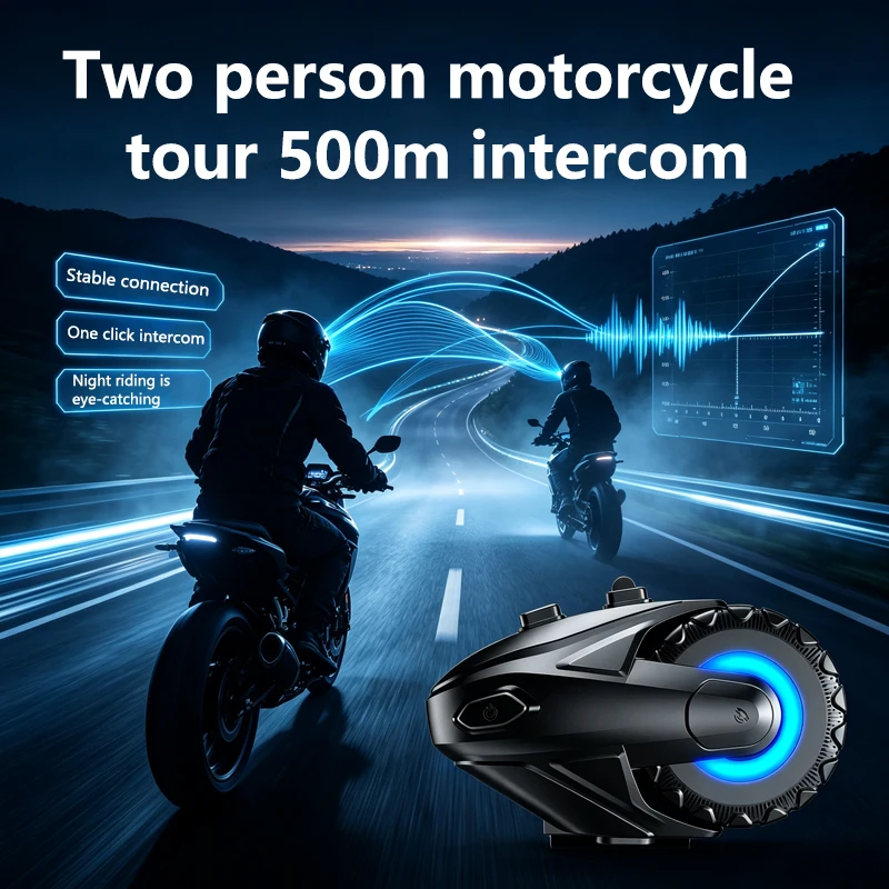 1/2Pcs 오토바이 블루투스 5.4 헬멧 인터콤 헤드 - Universal Motorcycle Helmet Intercom Headset 리뷰 및 가격