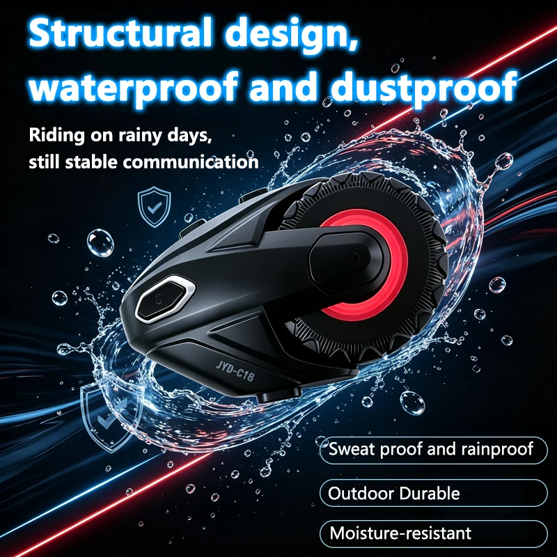 1/2Pcs 오토바이 블루투스 5.4 헬멧 인터콤 헤드 - Universal Motorcycle Helmet Intercom Headset 리뷰 및 가격