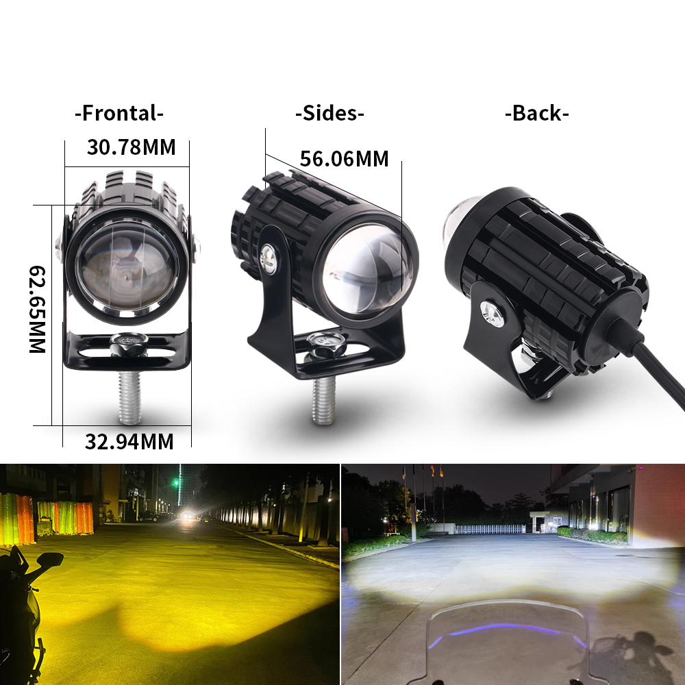 2PCS 범용 오토바이 LED 헤드 라이트 프로젝터 렌 - Universal Motorcycle Led Headlight Projector 리뷰 및 가격