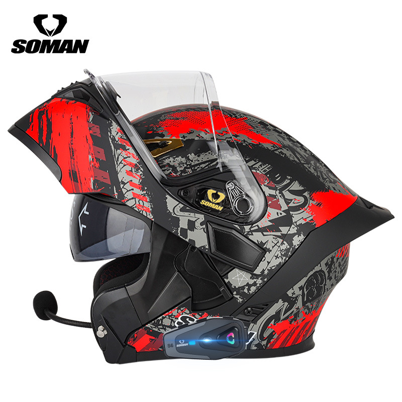 소만 플립업 오토바이 헬멧 풀페이스 DOT 오토바이 헬 - Dual Visor Motorcycle Racing Helmet 리뷰 및 가격