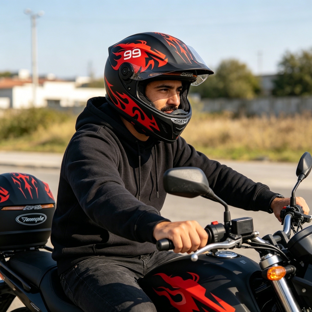 남성용 풀페이스 오토바이 헬멧 듀얼 바이저 레이싱 모토 - Dual Visor Motorcycle Racing Helmet 리뷰 및 가격