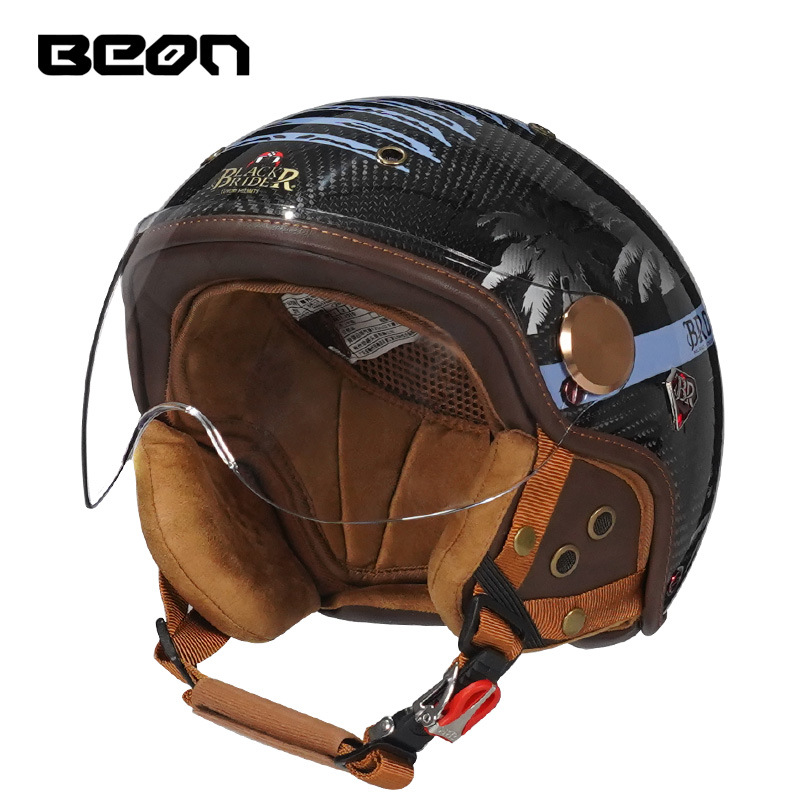 BEON BR13 레트로 오픈 페이스 하프 헬멧 오토바 - Vintage Open Face Retro Helmet 리뷰 및 가격