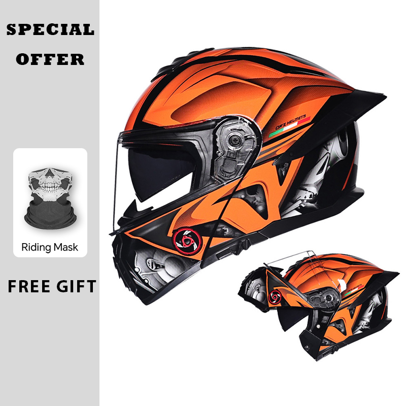 오토바이 플립업 헬멧 더블 바이저 대형 테일 사계절 D - Dual Visor Motorcycle Racing Helmet 리뷰 및 가격