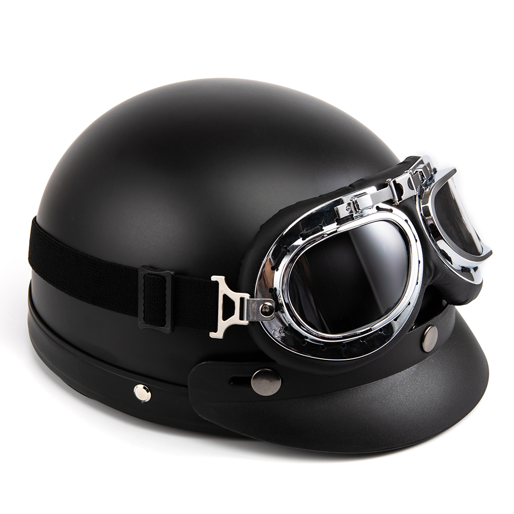오토바이 헬멧 오픈 페이스 레트로 커패시턴스 드 모토  - Vintage Open Face Retro Helmet 리뷰 및 가격