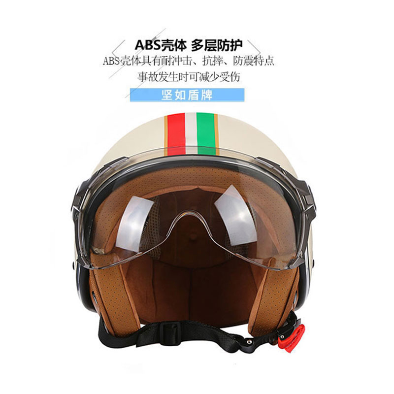 DOT 오픈 페이스 3/4 오토바이 레트로 모터바이크  - Vintage Open Face Retro Helmet 리뷰 및 가격
